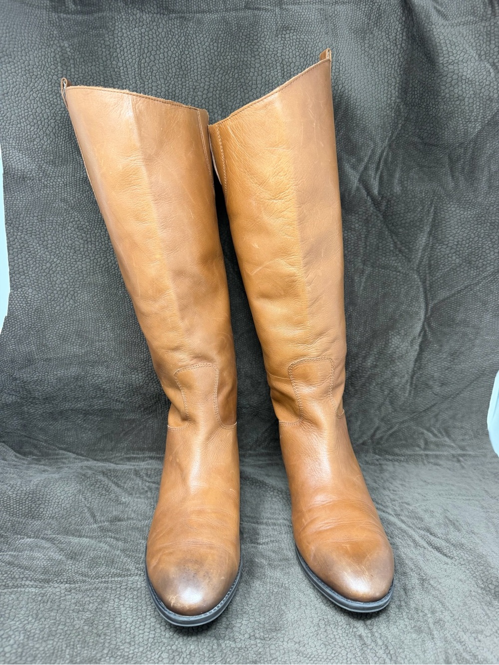 Sam Edelman Women's Penny Riding Boots Tall Brown Leather Size 11 M Whiskey